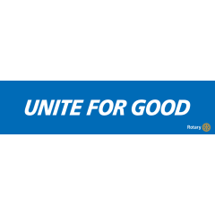 Unite For Good - Azure Blue (700mm x 200mm)