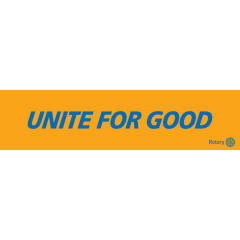 Unite For Good - Yellow (700mm x 200mm)
