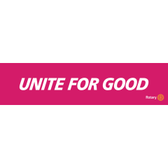 Unite For Good - Cranberry (700mm x 200mm)