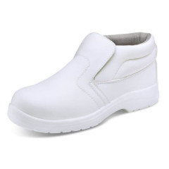 Beeswift CF852 Slip on Micro Fibre Chukka Boot - S2 SR FO (White)