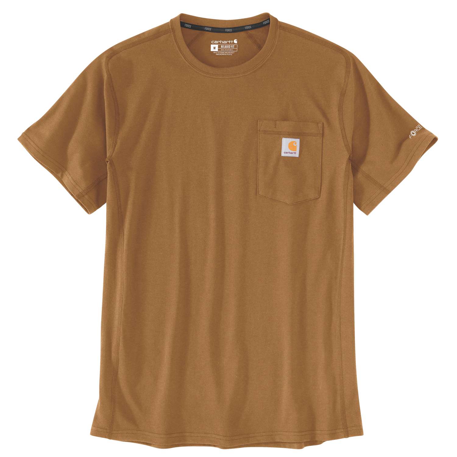 Carhartt 106652 Force Relaxed Fit Midweight Pocket T-Shirt - Carhartt Brown